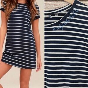 Junk Food "Party In The USA" Striped Shift Dress